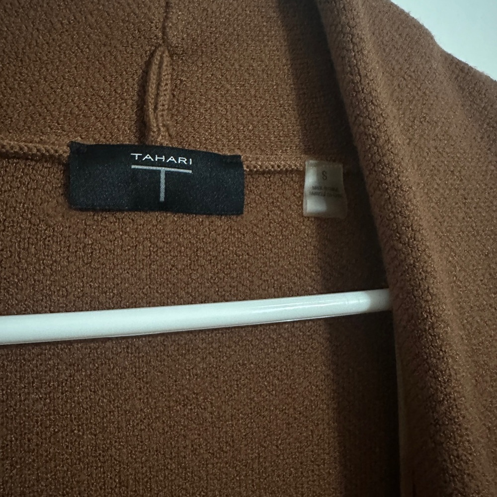 Tahari Front Knit Maxi Cardigan - Picture 3 of 4